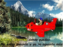 Como su padre no le dejó realizar su vocación de ser piloto, Lousy aprovechó que trabajaba en USA para sacar el título de piloto.