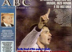 El Real Madrid se ploclamó, por segunda vez , después de 38 años de espera, campeón del mundo en Tokio, el día 1 de diciembre de 1998.