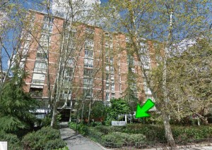 La flecha señala la amplia terraza del restaurante, situada en una de las mejores zonas de Madrid (al lado del P.º de la Castellana) y ... ¡quebró! al poco tiempo de abrirse