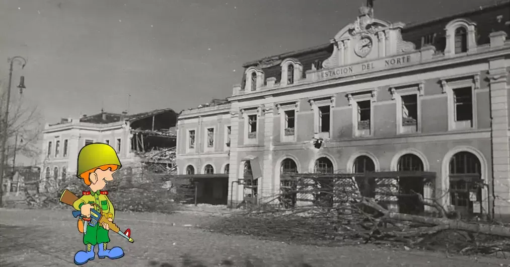 La estación del Norte durante la Guerra Civil
