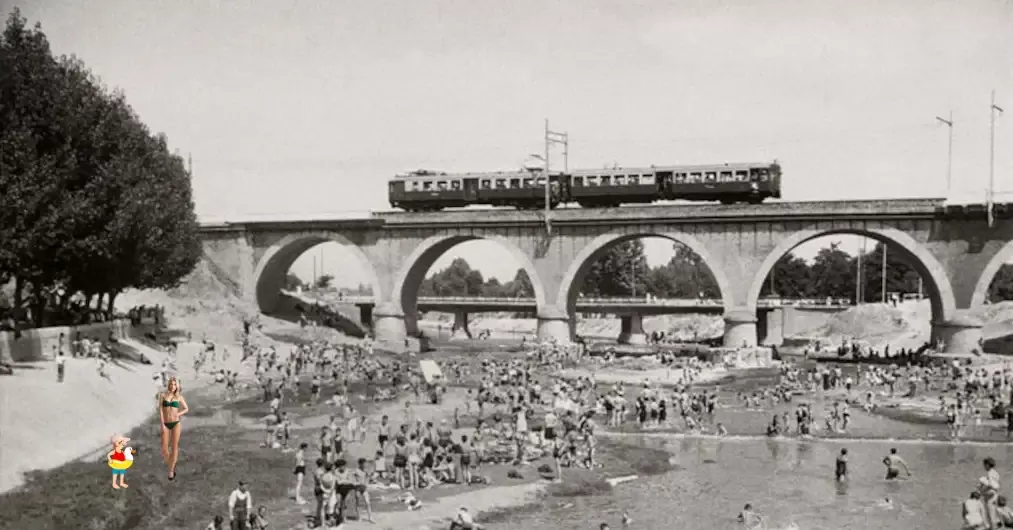El Puente de Los Franceses en 1955
