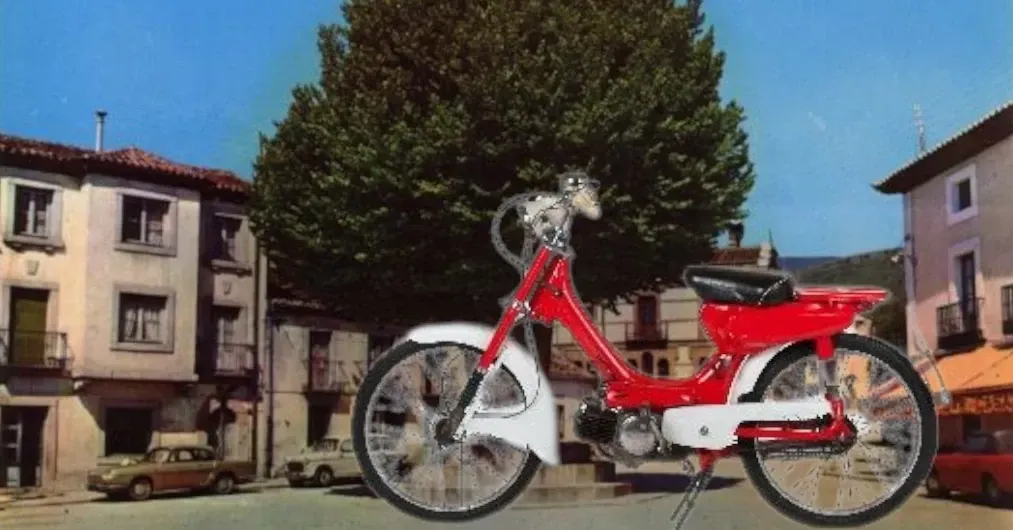 Bicimoto Honda 49 c.c. (prestada por una amiga)