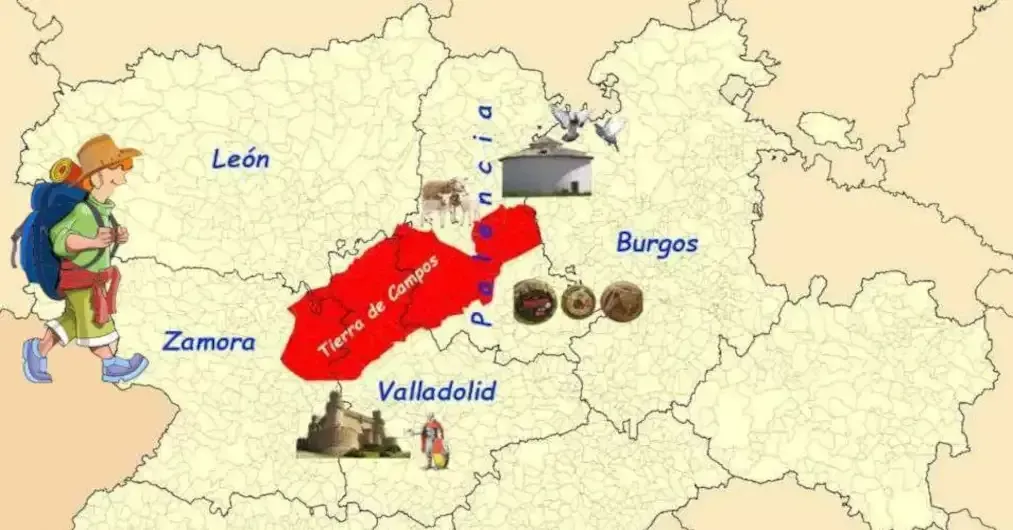Mapa de Tierra de Campos