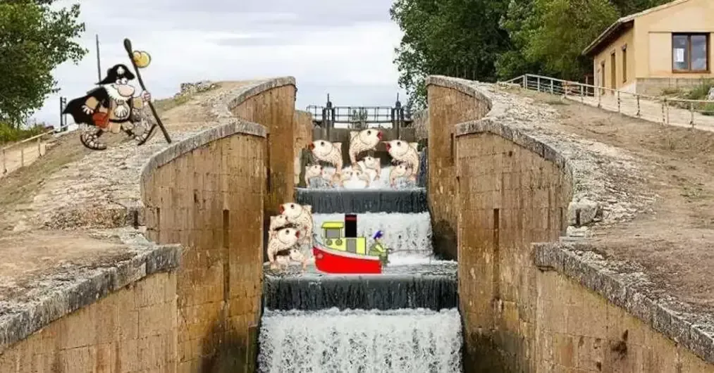 Esclusa cuáduple ovalada de Fromista