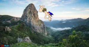 'Suicidándome' en el Roque de Agando en la isla de La Gomera.