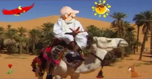 Louisy en el desierto recordando su nombre>.Por aquella época, el grupo 'America' puso de moda la canción 'A horse with no name' una de cuyas estrofas decía: 'En el desierto puedes recordar tu nombre'.<br>Fue la canción con que me despidieron mis amigos.