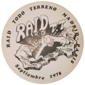 Pegatina del Raid T-T Madrid-París