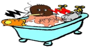 Mis juguetes en el baño eran un tostador de pan y una radio